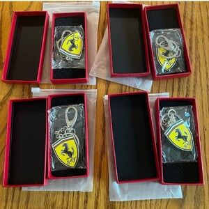 Scuderia Ferrari Yellow and Black Keychain Collection